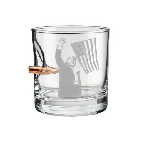 Mug "Trump Silhouette" - Bullet Glass Cup - 11oz Mug "Trump Silhouette" - Bullet Glass Cup - 11oz